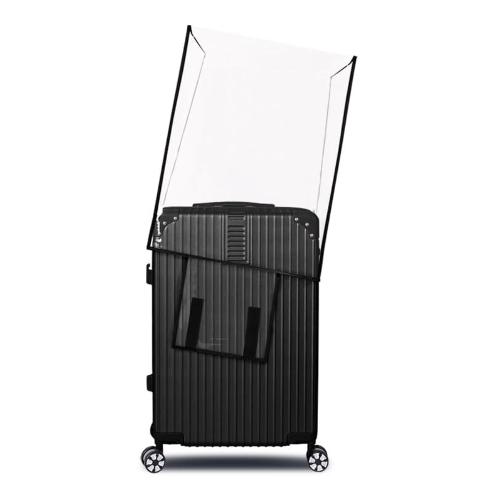 Luggage Protective Cover Transparent - ฝาครอบกระเป๋าเดินทาง PVC โปร่งใส อุปกรณ์เสริมสำหรับการเดินทางกันน้ำ ฝาครอบเก็บกระเป๋าเดินทาง ฝาครอบป้องกันฝุ่น