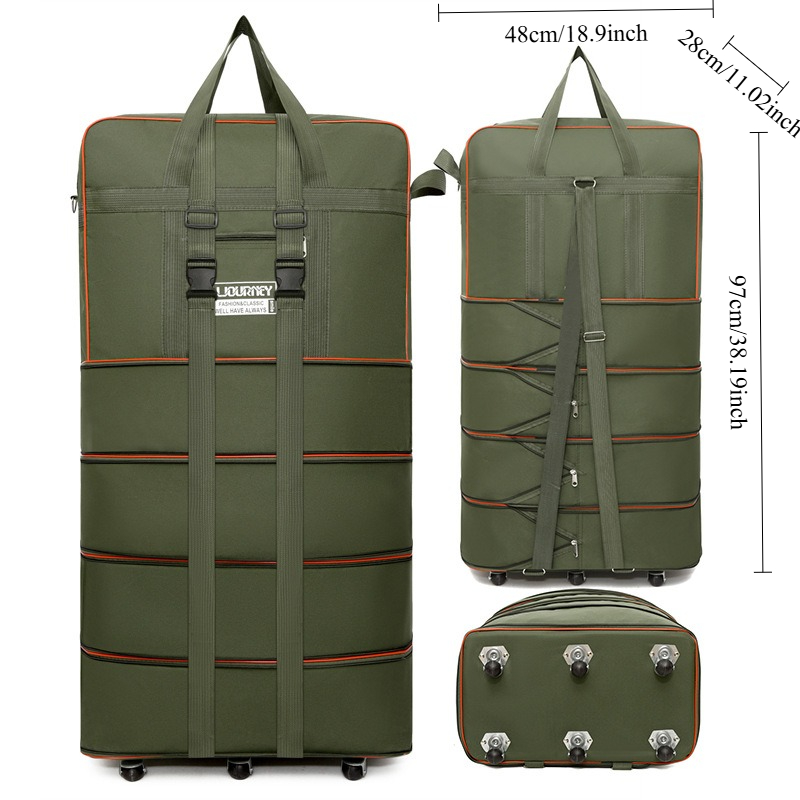 กระเป๋าเดินทางแบบพับได้ ล้อลาก - Foldable Rolling Luggage Bag บทวิจารณ์และราคา