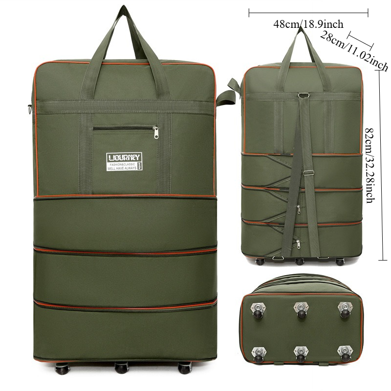 กระเป๋าเดินทางแบบพับได้ ล้อลาก - Foldable Rolling Luggage Bag บทวิจารณ์และราคา