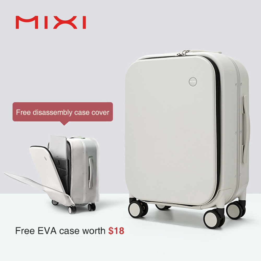 Mixi การออกแบบสิทธิบัตรกรอบอลู - Foldable Rolling Luggage Bag บทวิจารณ์และราคา