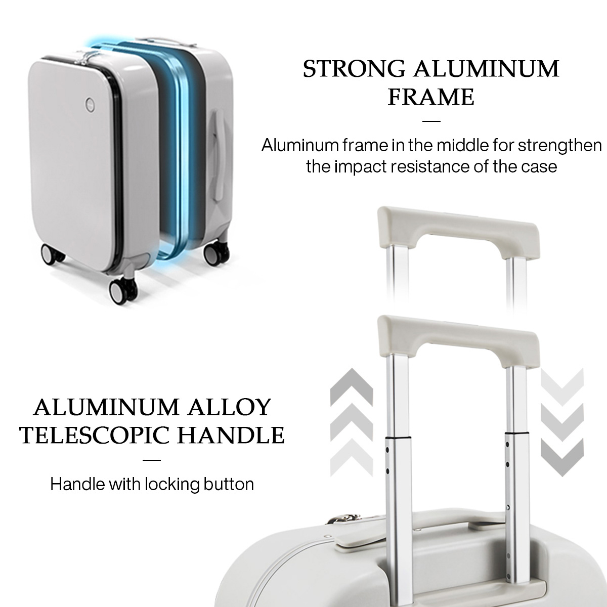 Mixi การออกแบบสิทธิบัตรกรอบอลู - Foldable Rolling Luggage Bag บทวิจารณ์และราคา