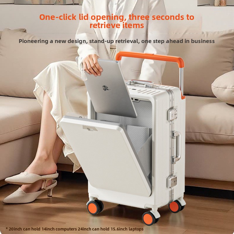กระเป๋าเดินทางล้อลากขนาด 20/24 - Front Opening Laptop Luggage 24 Inch บทวิจารณ์และราคา